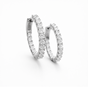 BRINCO ARGOLA MOISSANITE 2,5MM 0,06CT