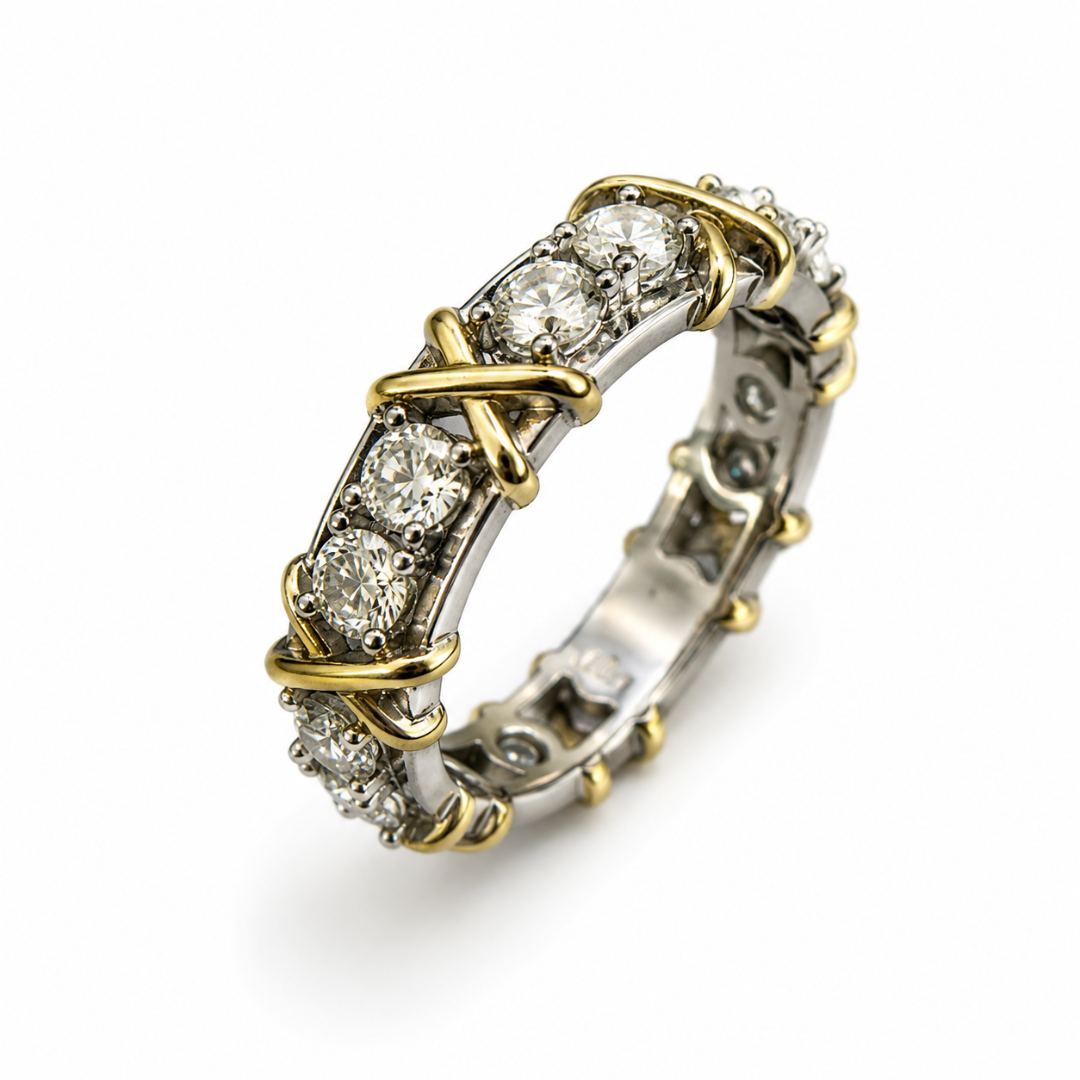 ALIANÇA INTEIRA MOISSANITE