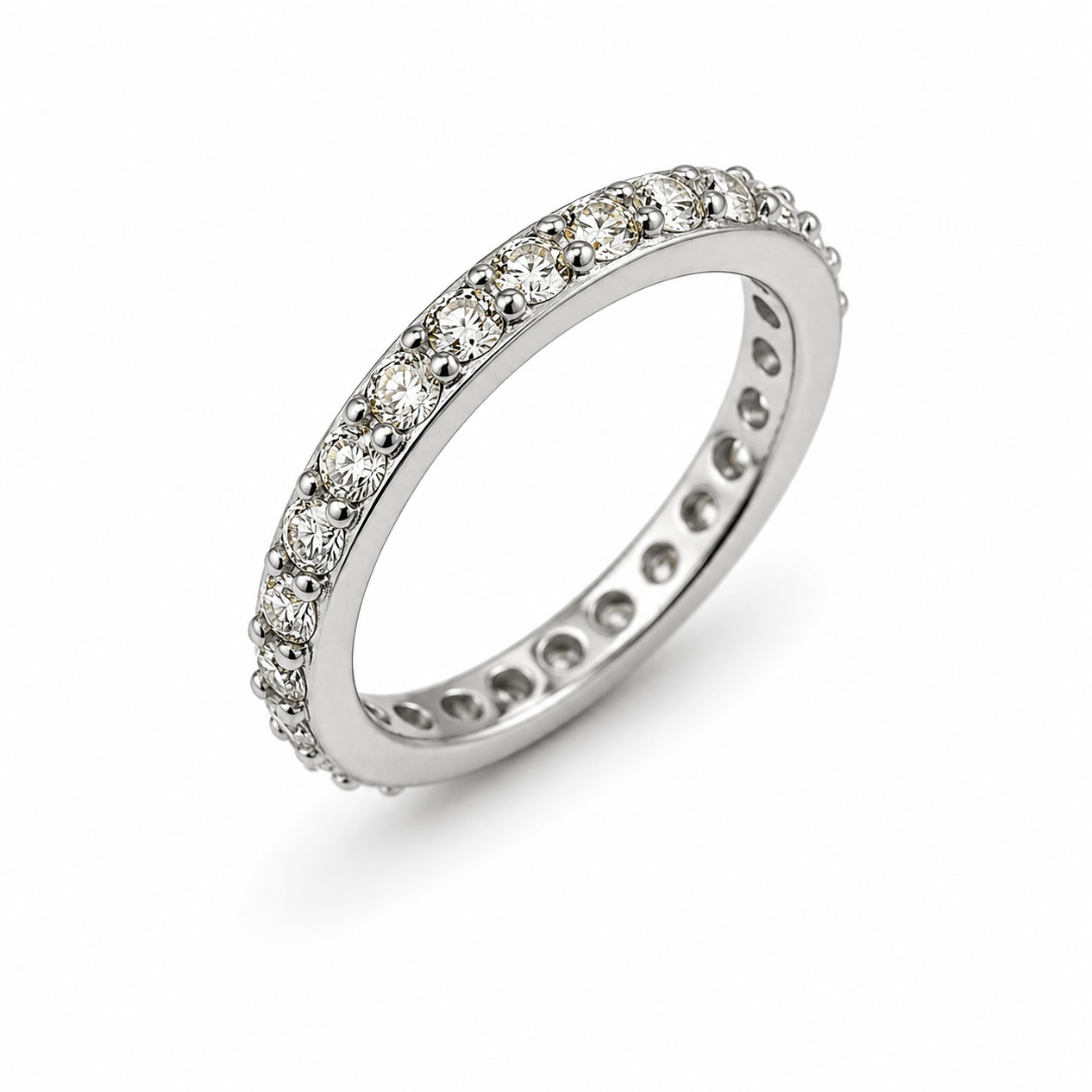 ALIANÇA INTEIRA MOISSANITE