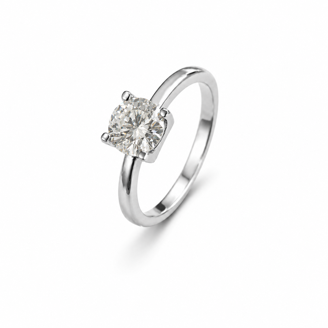 ANEL SOLITÁRIO MOISSANITE