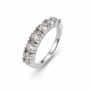 MEIA ALIANÇA MOISSANITE