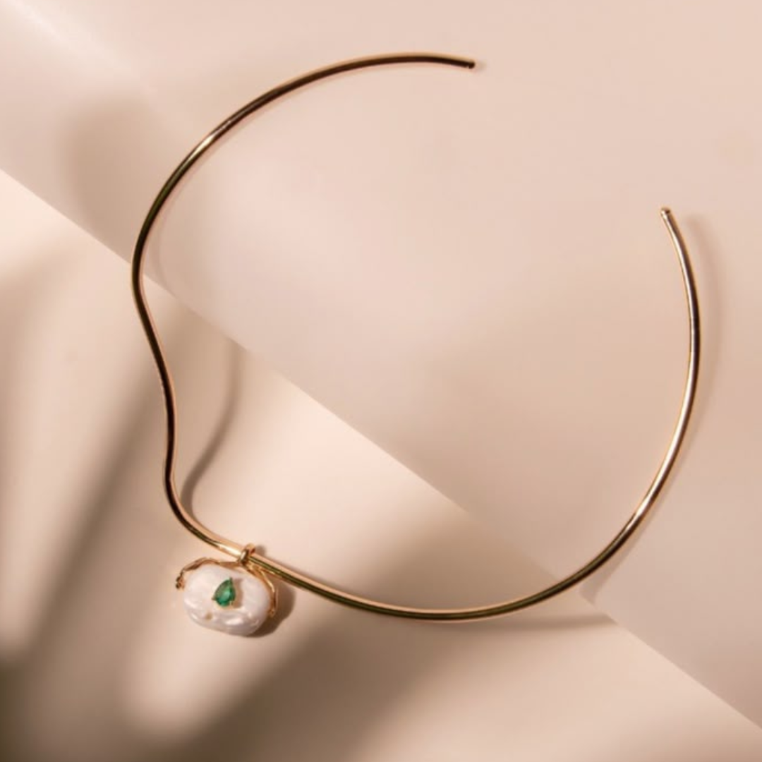 CHOCKER COM PINGENTE PEROLA