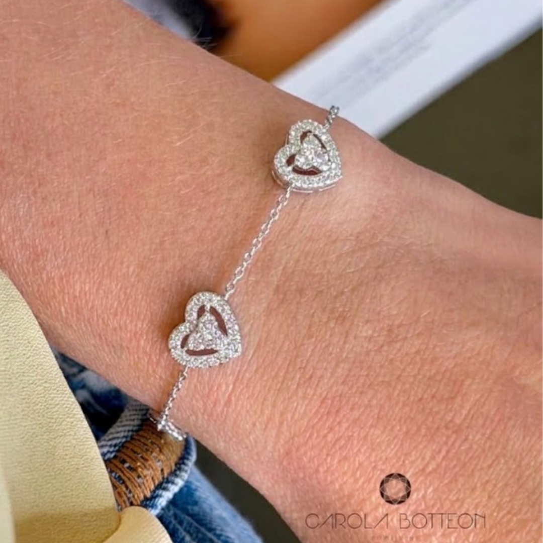 PULSERIA CORAÇÃO MOISSANITE
